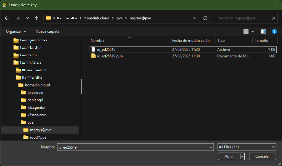 Importing id_rsa private key file into PuTTYgen
