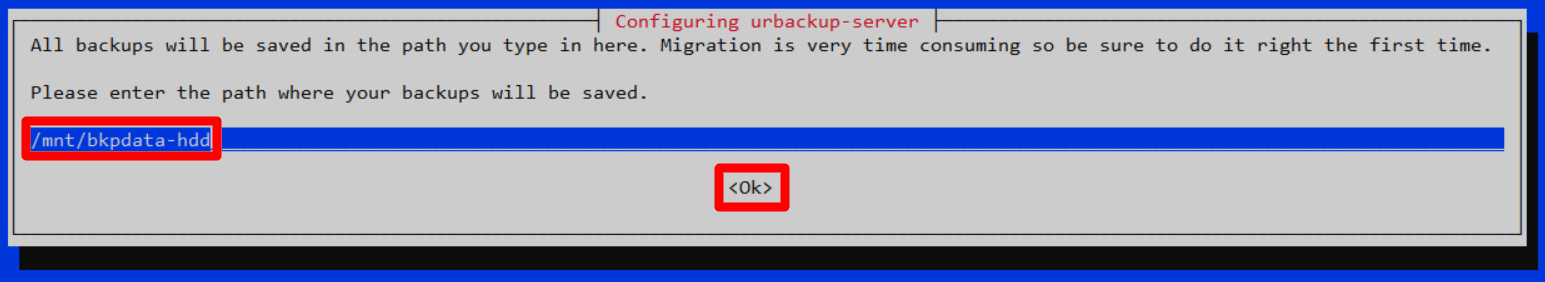 UrBackup server changed backups path