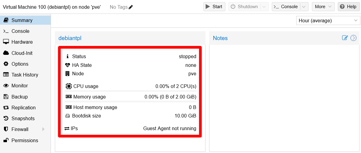 VM’s Shutdown completed