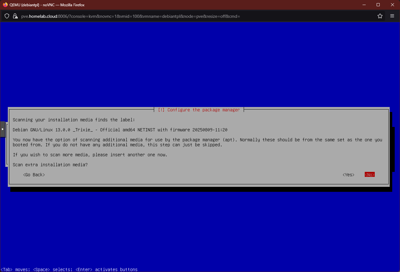 Additional media scan dialog