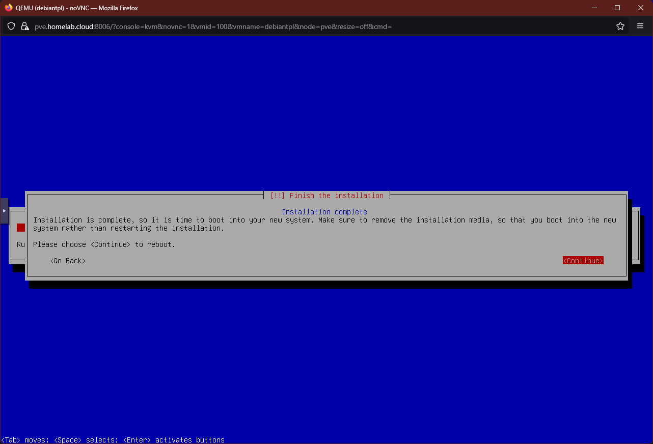 Remove installer media screen